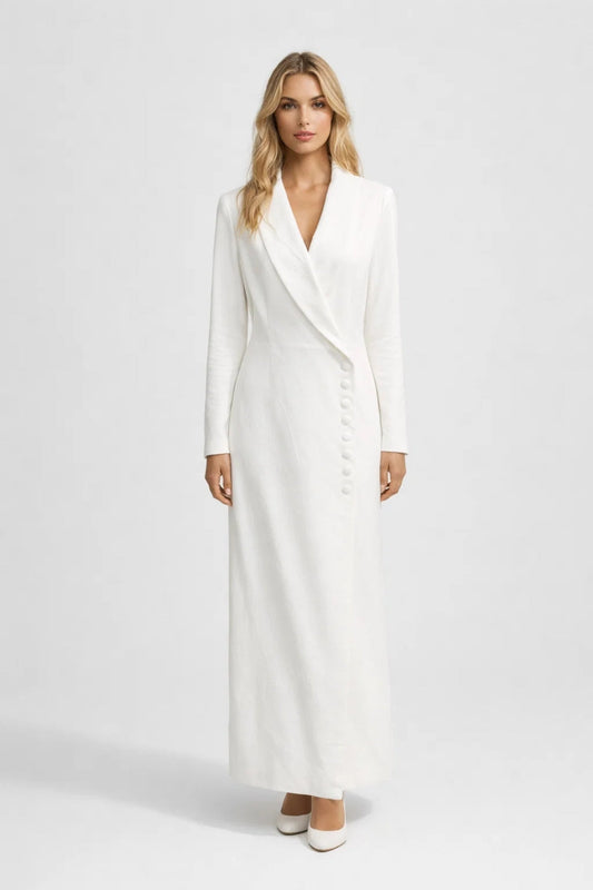 Lara Women's Elegant Maxi Dress – Blazer Style for Sophisticated Events 0