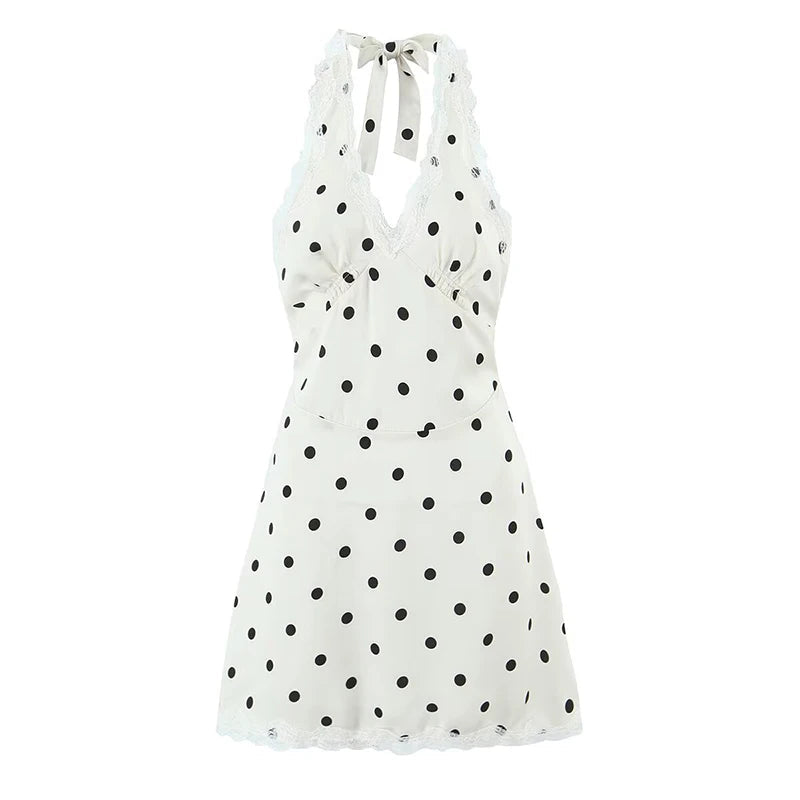 Lara Women's Lace Mini Cocktail Dress – Sensual Open Back Elegance 2