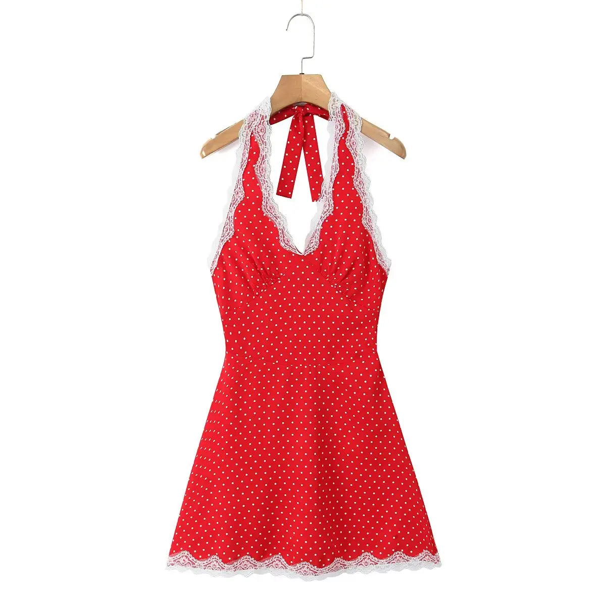 Lara Women's Lace Mini Cocktail Dress – Sensual Open Back Elegance 5