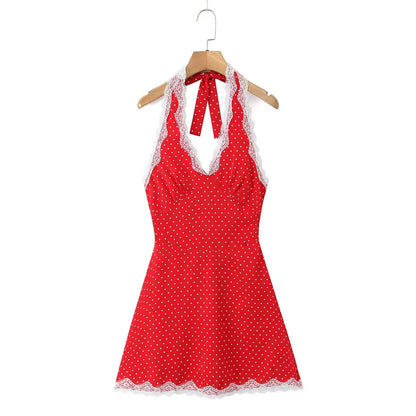 Lara Women's Lace Mini Cocktail Dress – Sensual Open Back Elegance 5