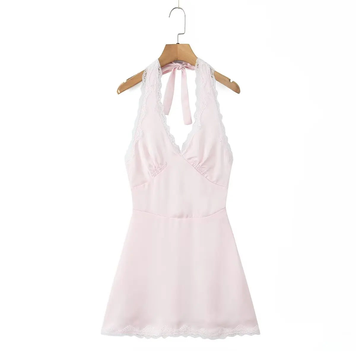 Lara Women's Lace Mini Cocktail Dress – Sensual Open Back Elegance 6