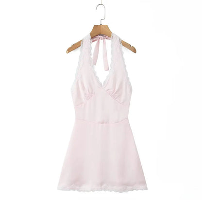 Lara Women's Lace Mini Cocktail Dress – Sensual Open Back Elegance 6