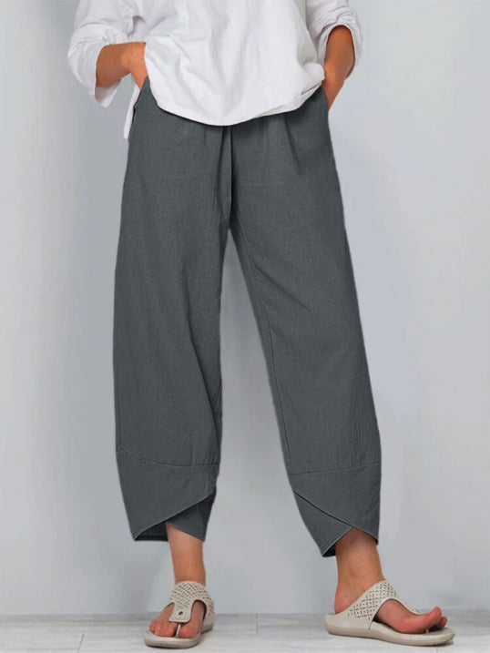 Leichte Stoffhose für Damen im Lässigen Stil