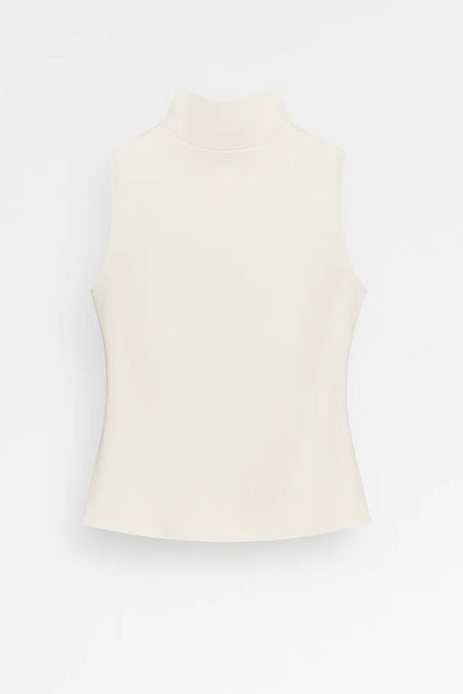 Lira Women's Fitted Turtleneck Top – Elegant Minimalist Style 4