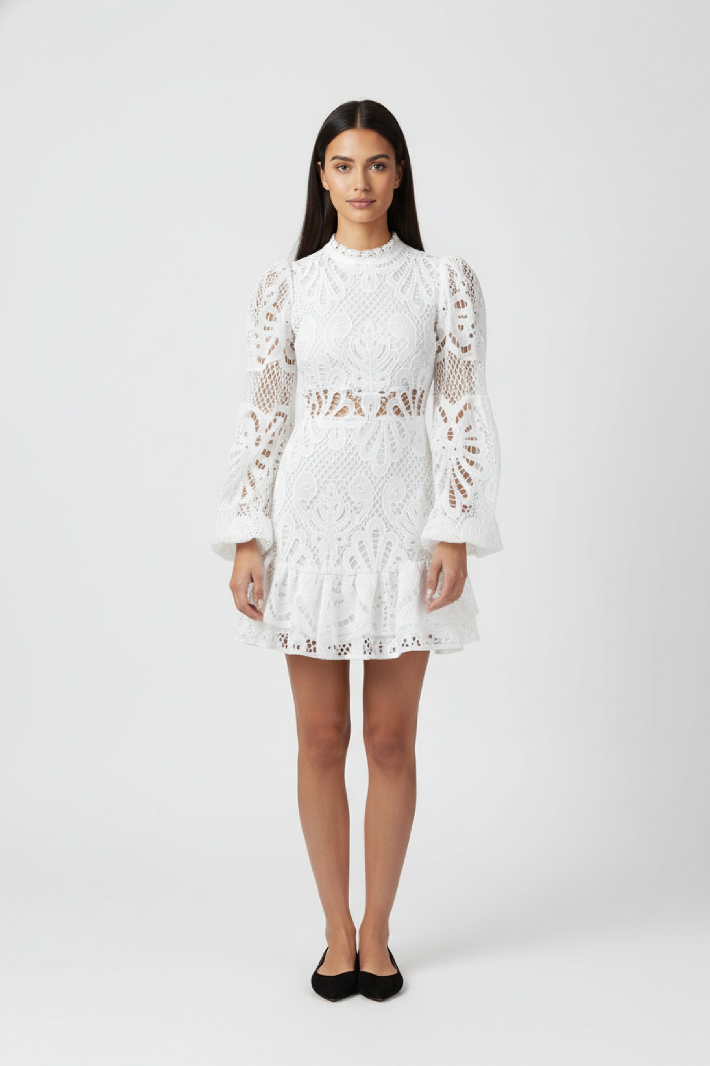 Lira Women's Lace Mini Dress – Flared Design for Summer Elegance 1