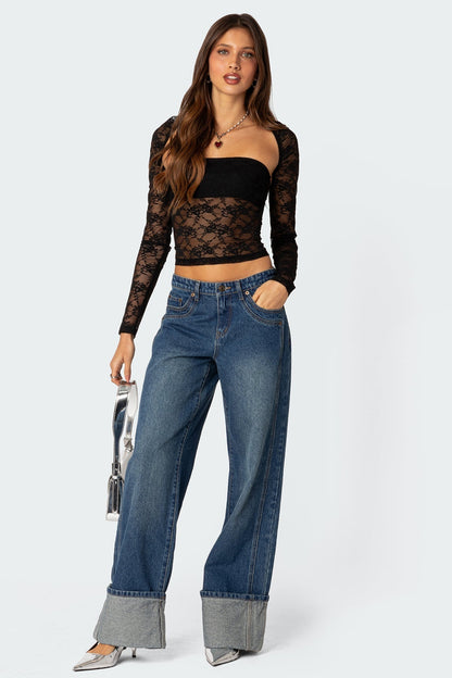 Livia Damen Spitzenoberteil – Elegante Romantik für Vielseitige Looks 1