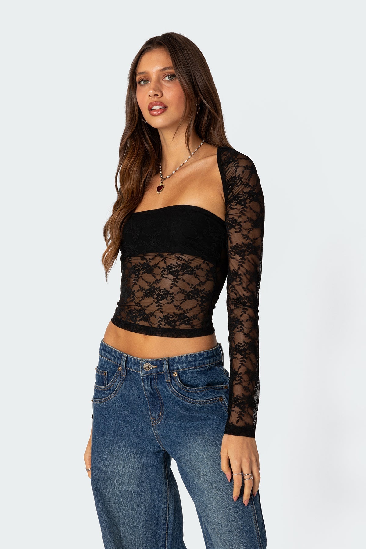 Livia Damen Spitzenoberteil – Elegante Romantik für Vielseitige Looks 2