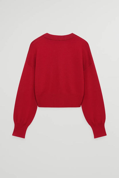 Luna Damen Cardigan – Verspielt mit Herzknöpfen und modernem Look 1