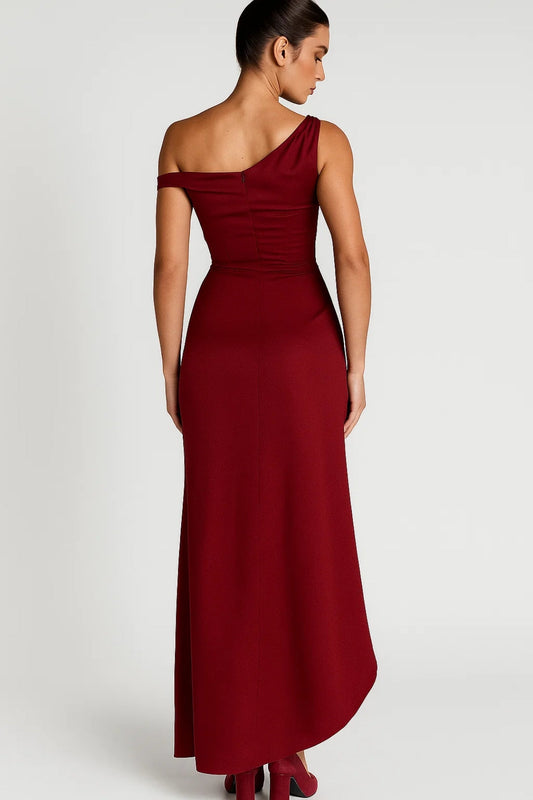 Luna Damen Maxikleid – Elegantes Asymmetrisches Design für Festliche Anlässe 2