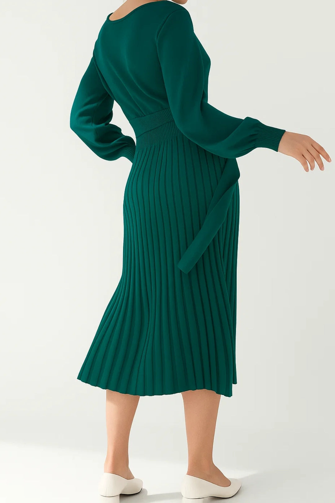 Luna Damen Midikleid – Eleganter Faltenrock für Festliche Anlässe 2