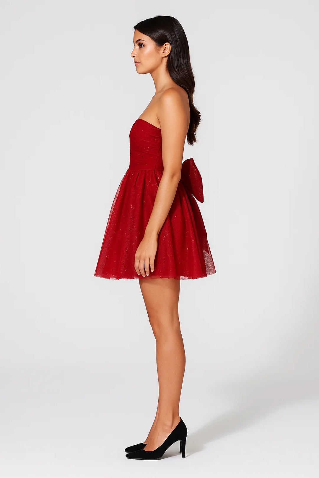 Luna Damen Minikleid – Trägerloser Tüllrock für Festliche Anlässe 2
