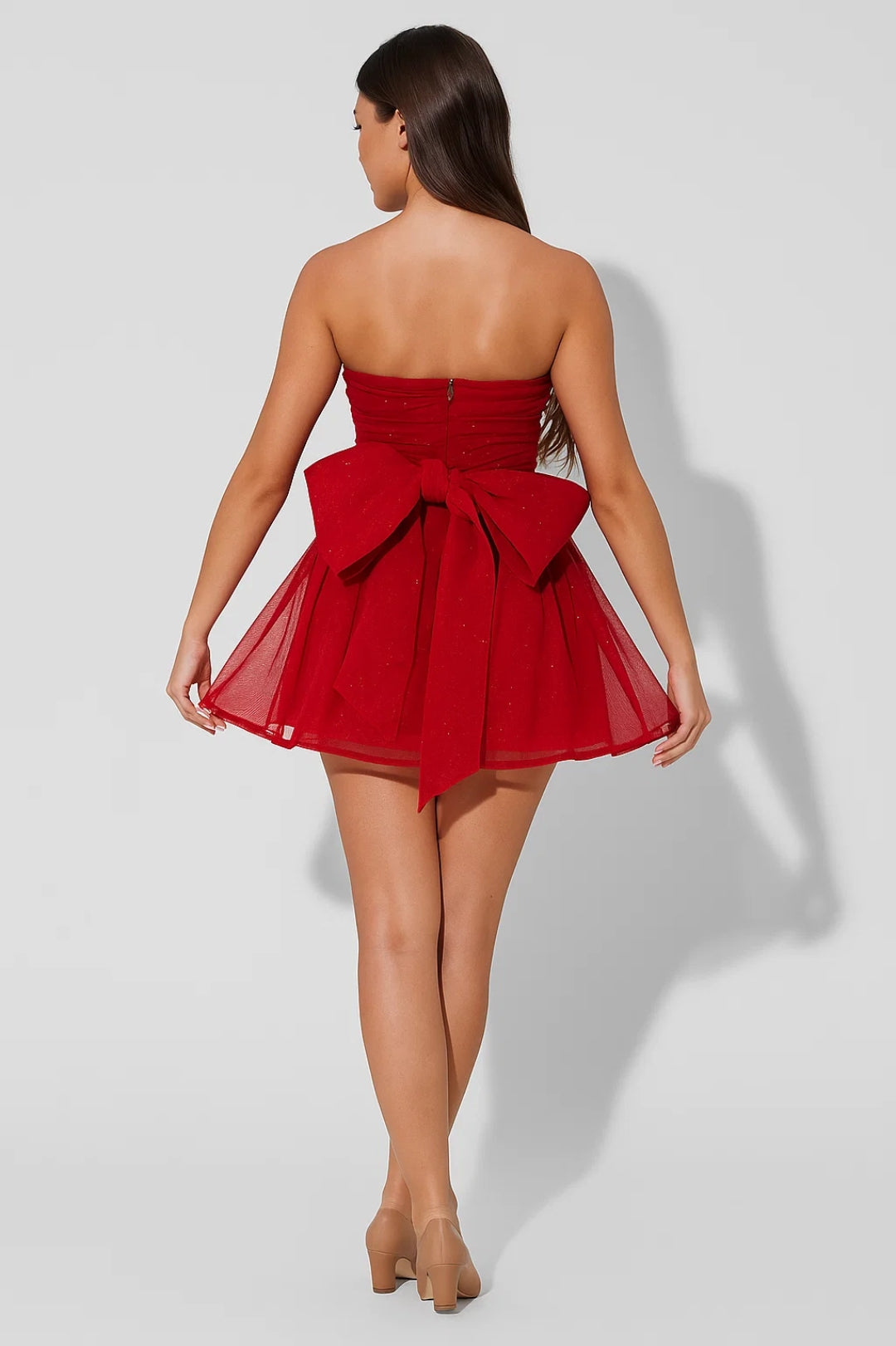Luna Damen Minikleid – Trägerloser Tüllrock für Festliche Anlässe 3