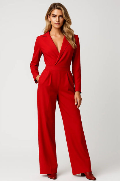 Luna Damen Overall – Eleganter V-Ausschnitt für Vielseitige Anlässe 0
