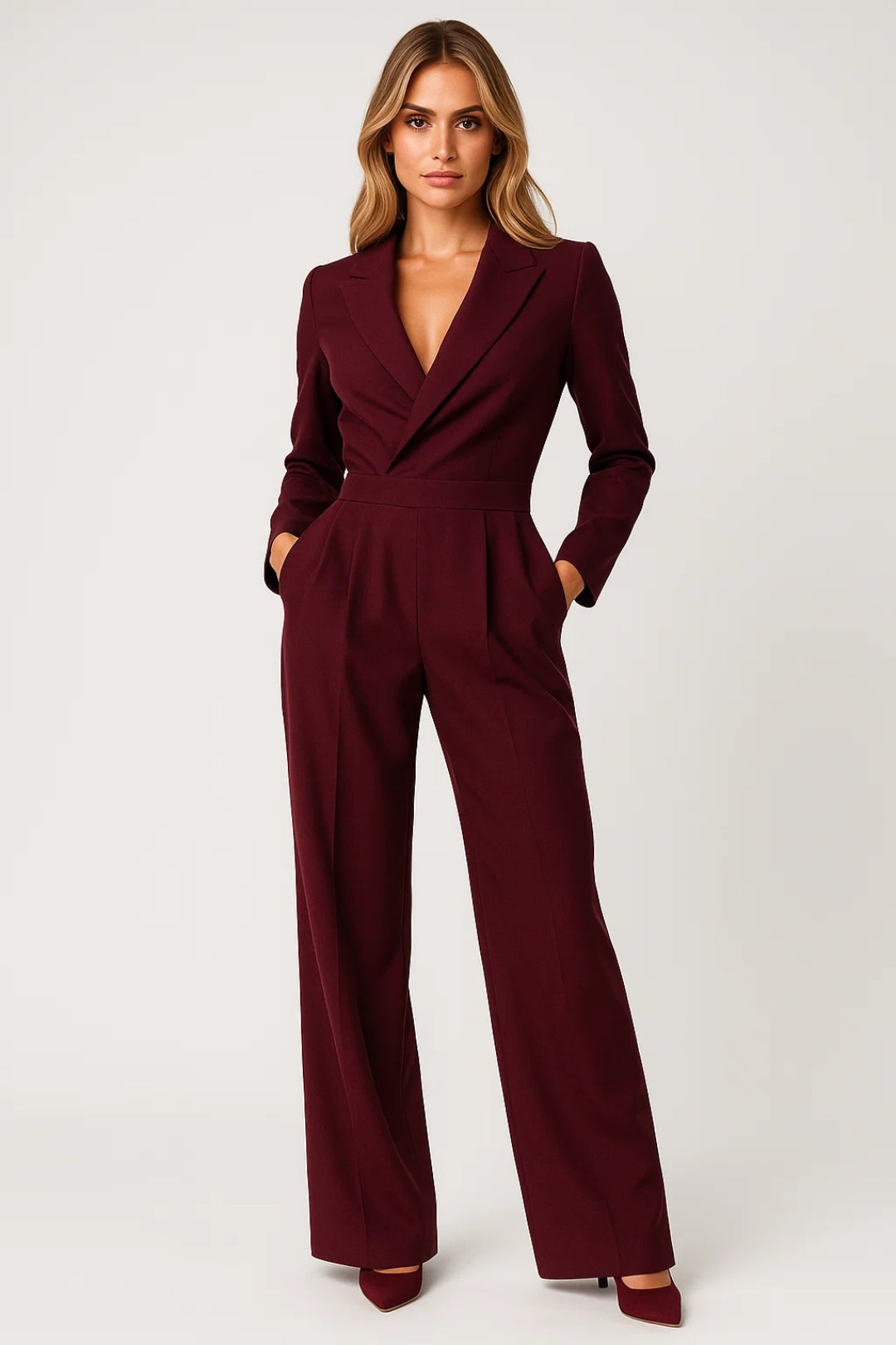 Luna Damen Overall – Eleganter V-Ausschnitt für Vielseitige Anlässe 3