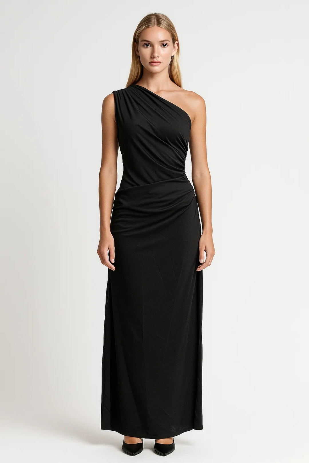 Luna Frauen Asymmetrisches Abendkleid – Eleganter Langer Schnitt für Besondere Anlässe 2