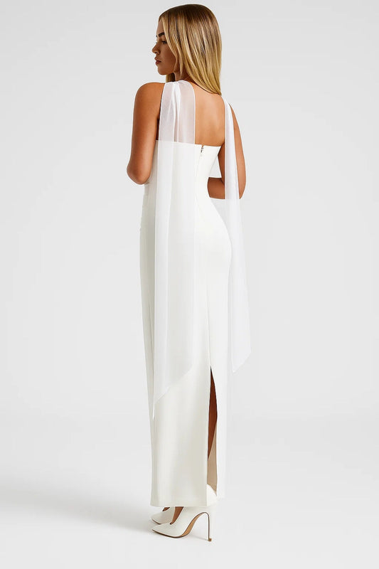 Luna Women's Elegant Maxi Dress – Strapless Design for Special Occasions 1