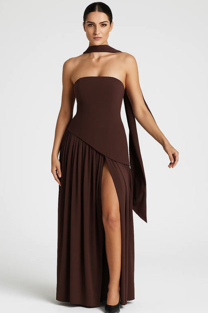 Lunara Damen Maxikleid – Elegantes Trägerloses Design für Sommerfestlichkeiten 0