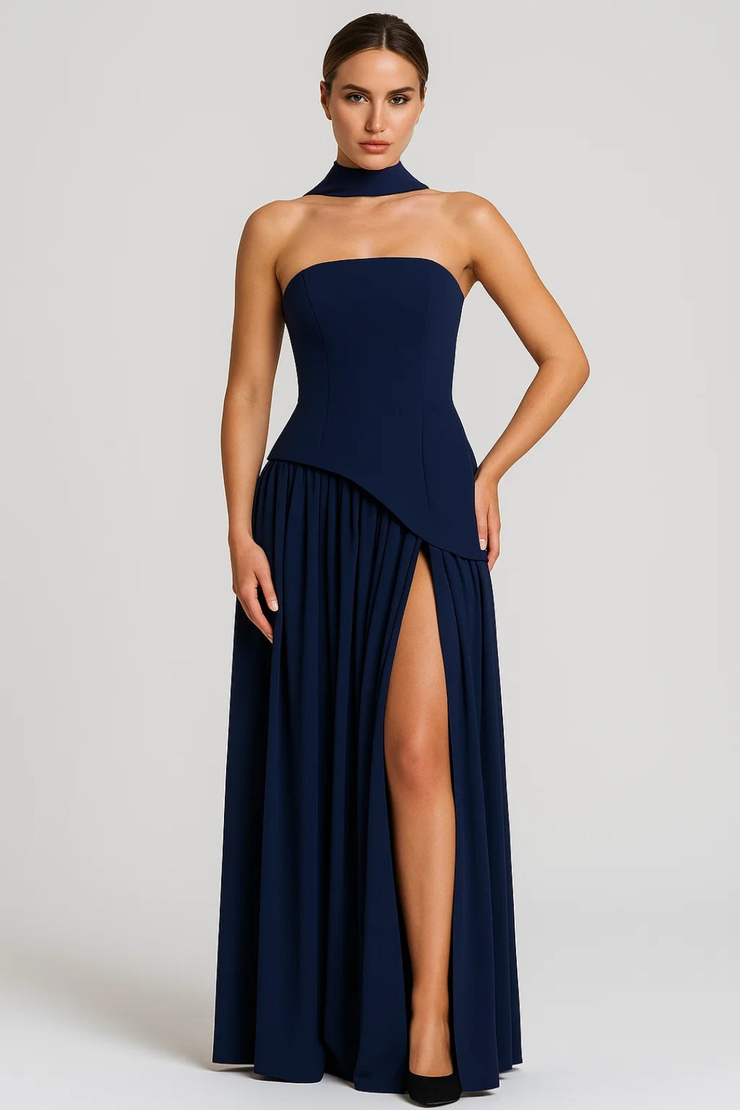 Lunara Damen Maxikleid – Elegantes Trägerloses Design für Sommerfestlichkeiten 4