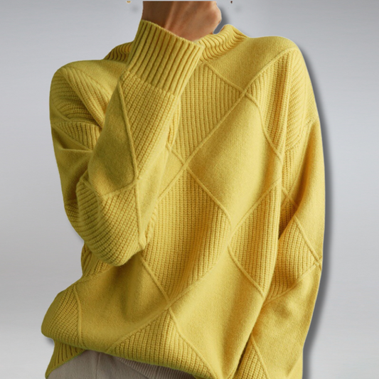 Luxe Women's Cashmere Sweater – Soft Turtleneck for Cozy Elegance 0