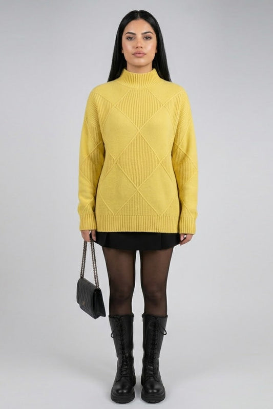 Luxe Women's Cashmere Sweater – Soft Turtleneck for Cozy Elegance 1