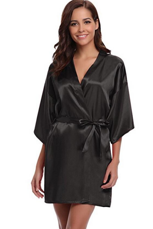 Luxe Women's Dressing Gown – Soft Satin for Elegant Lounging 0
