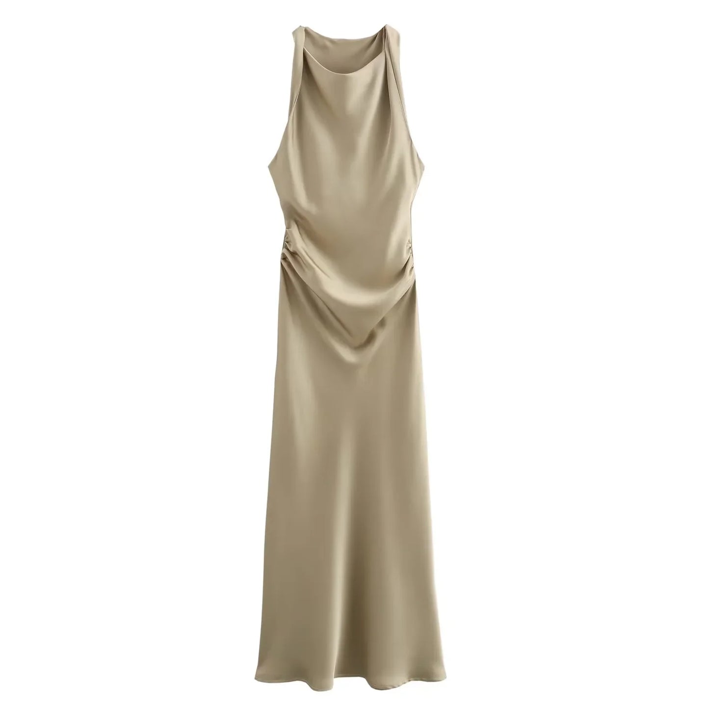 Luxe Women's Elegant Midi Dress – Chic Satin Slip for Summer Parties 10