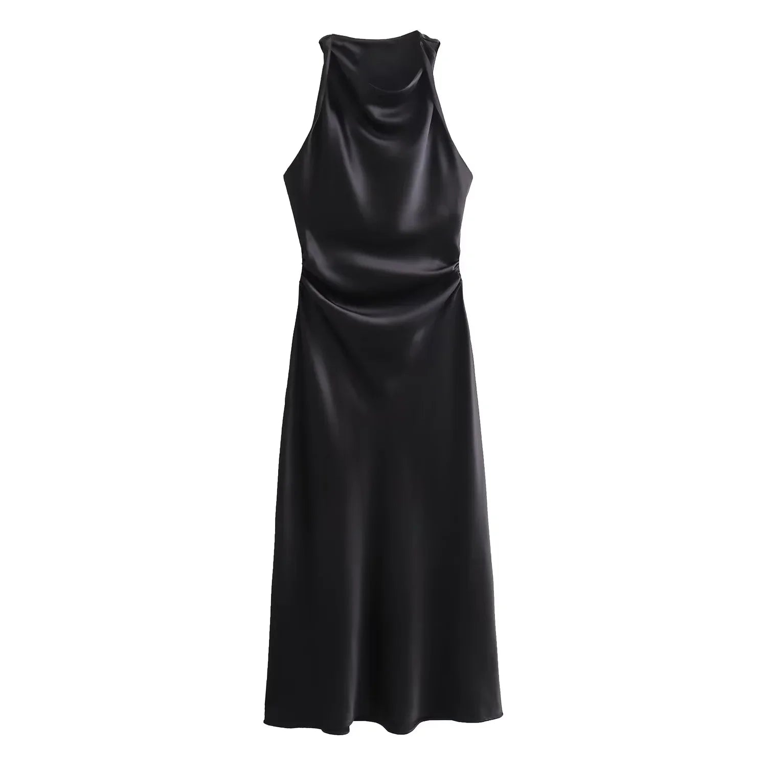 Luxe Women's Elegant Midi Dress – Chic Satin Slip for Summer Parties 13