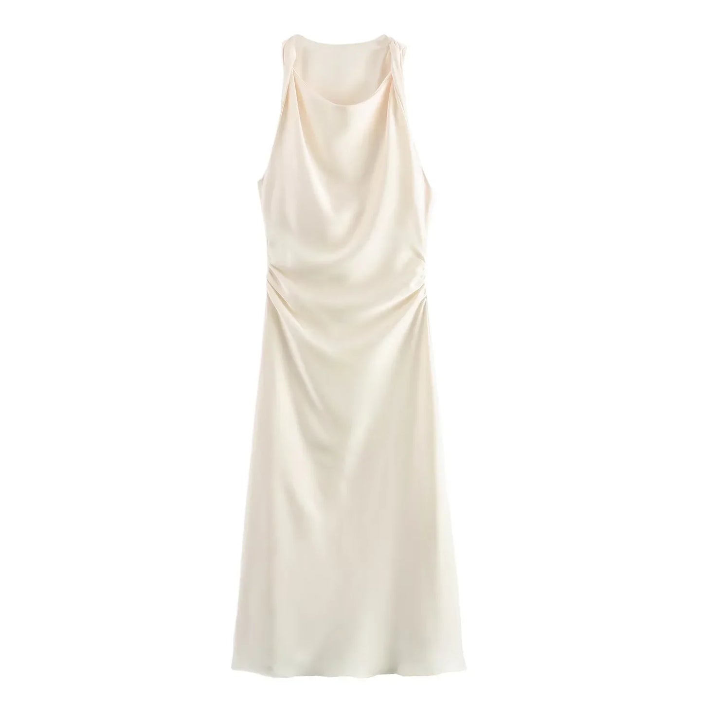 Luxe Women's Elegant Midi Dress – Chic Satin Slip for Summer Parties 9