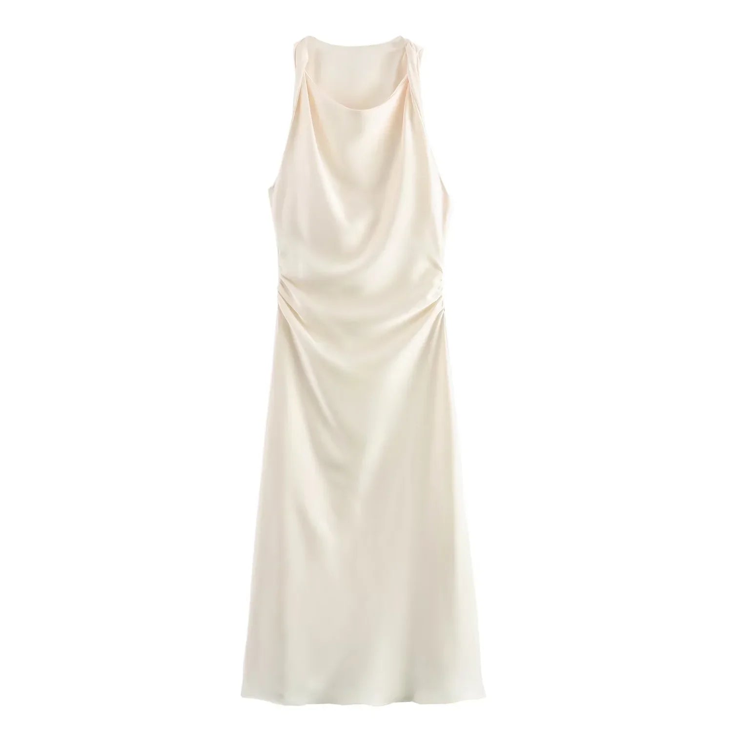 Luxe Women's Elegant Midi Dress – Chic Satin Slip for Summer Parties 9