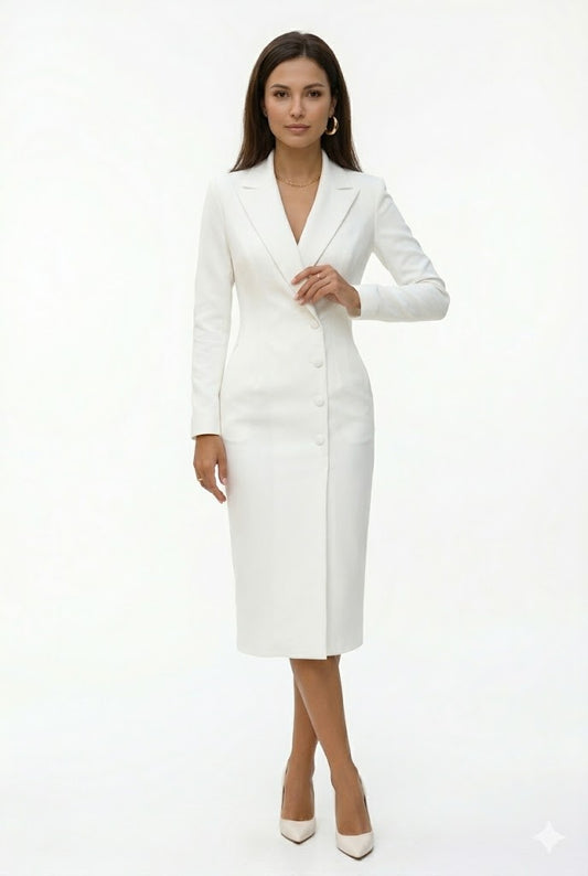 Luxe Women's Midi Dress – Fitted Cut for All-Day Comfort 1