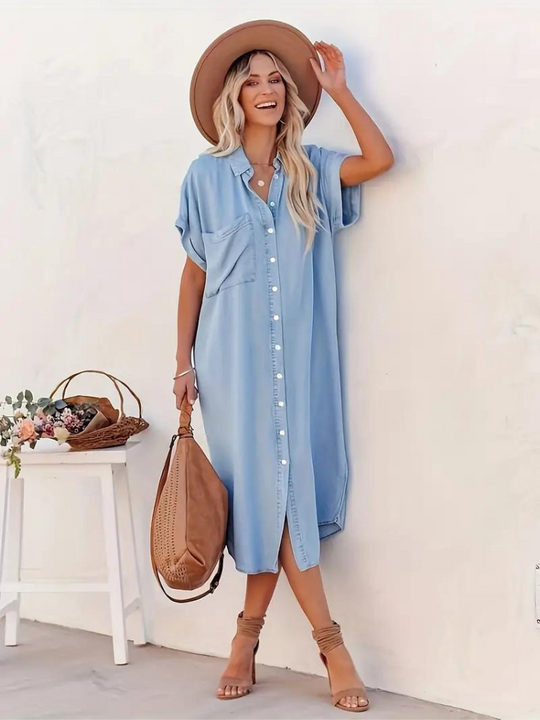 Constanze | Schlichtes Freizeitkleid für Damen