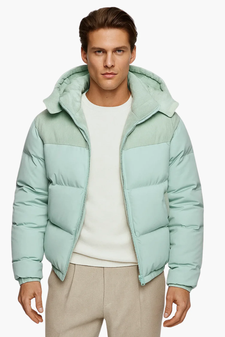 Mason Herren Winterjacke – Stilvoller Kapuzen-Puffer für Kälte 8