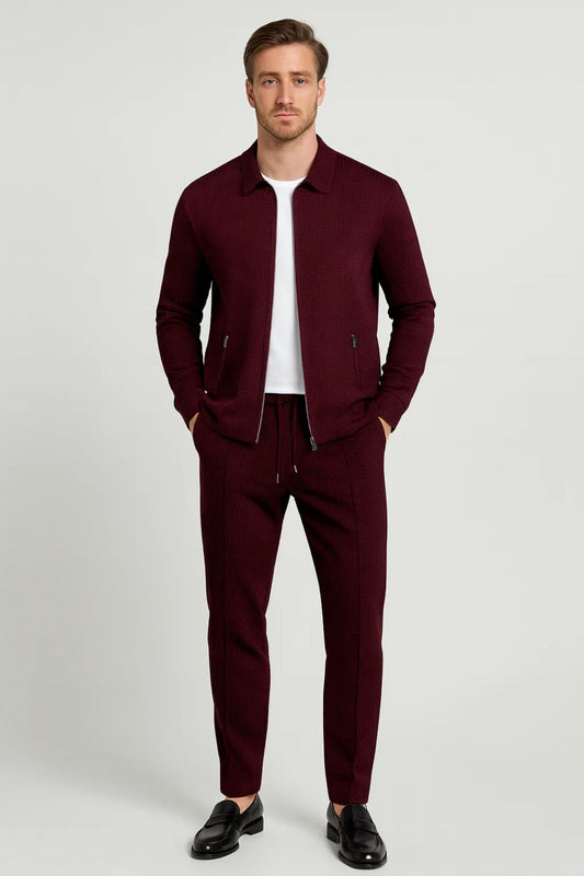 Milo Herren Minimalistisches Set – Elegante Jacke & Bequeme Hose für Stil und Komfort 0