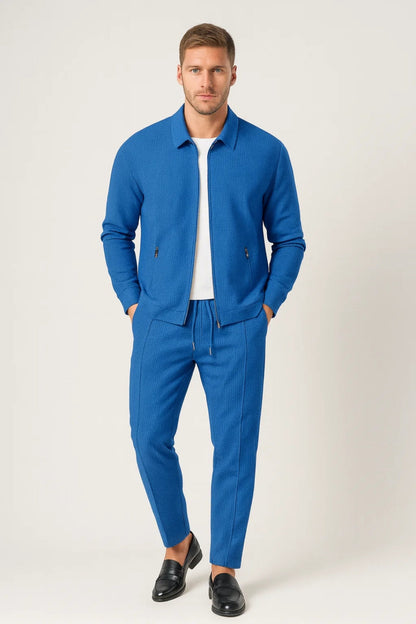 Milo Herren Minimalistisches Set – Elegante Jacke & Bequeme Hose für Stil und Komfort 2