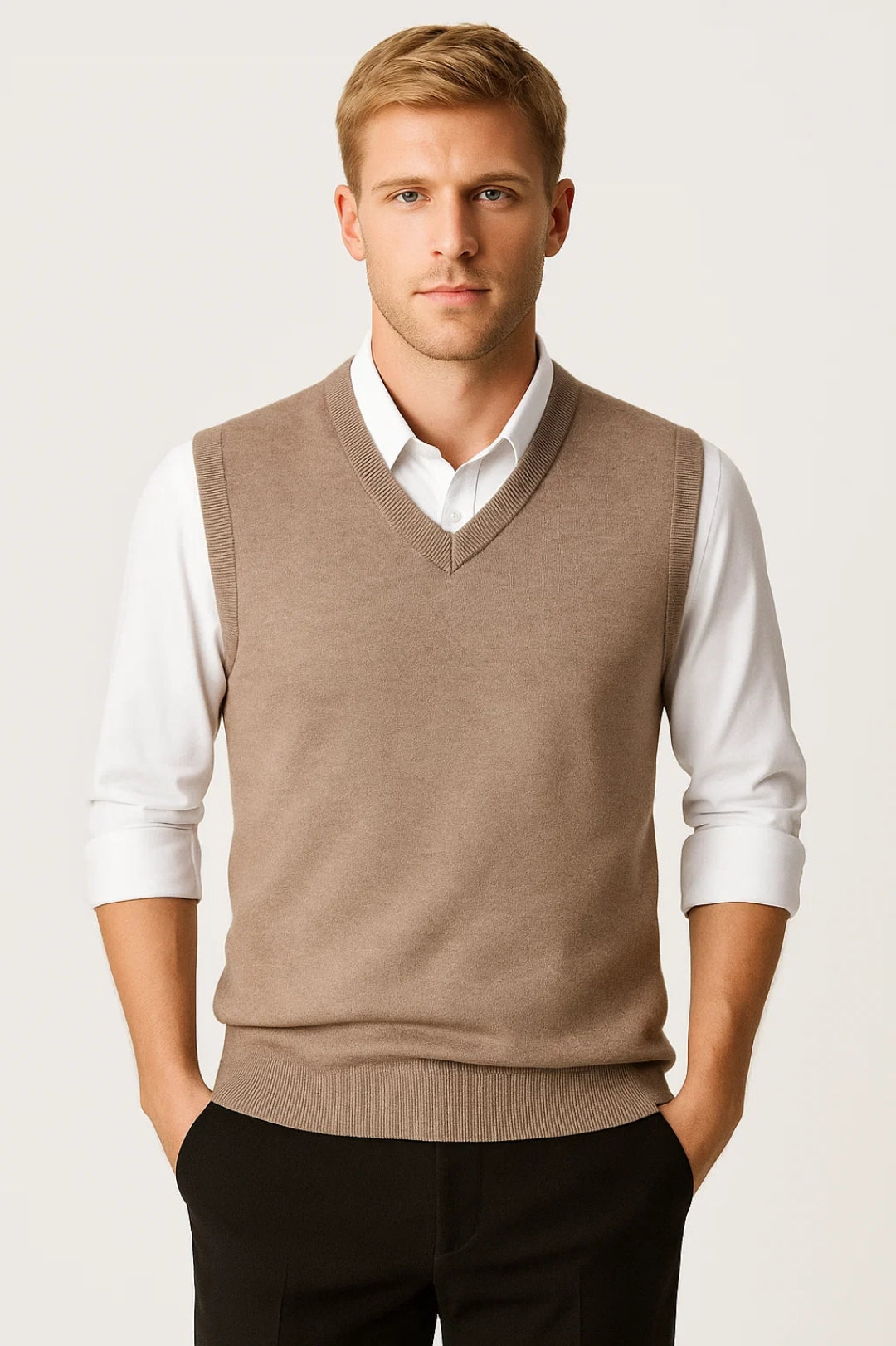 Milo Herren V-Pullover – Klassischer V-Ausschnitt für Stil und Komfort 0
