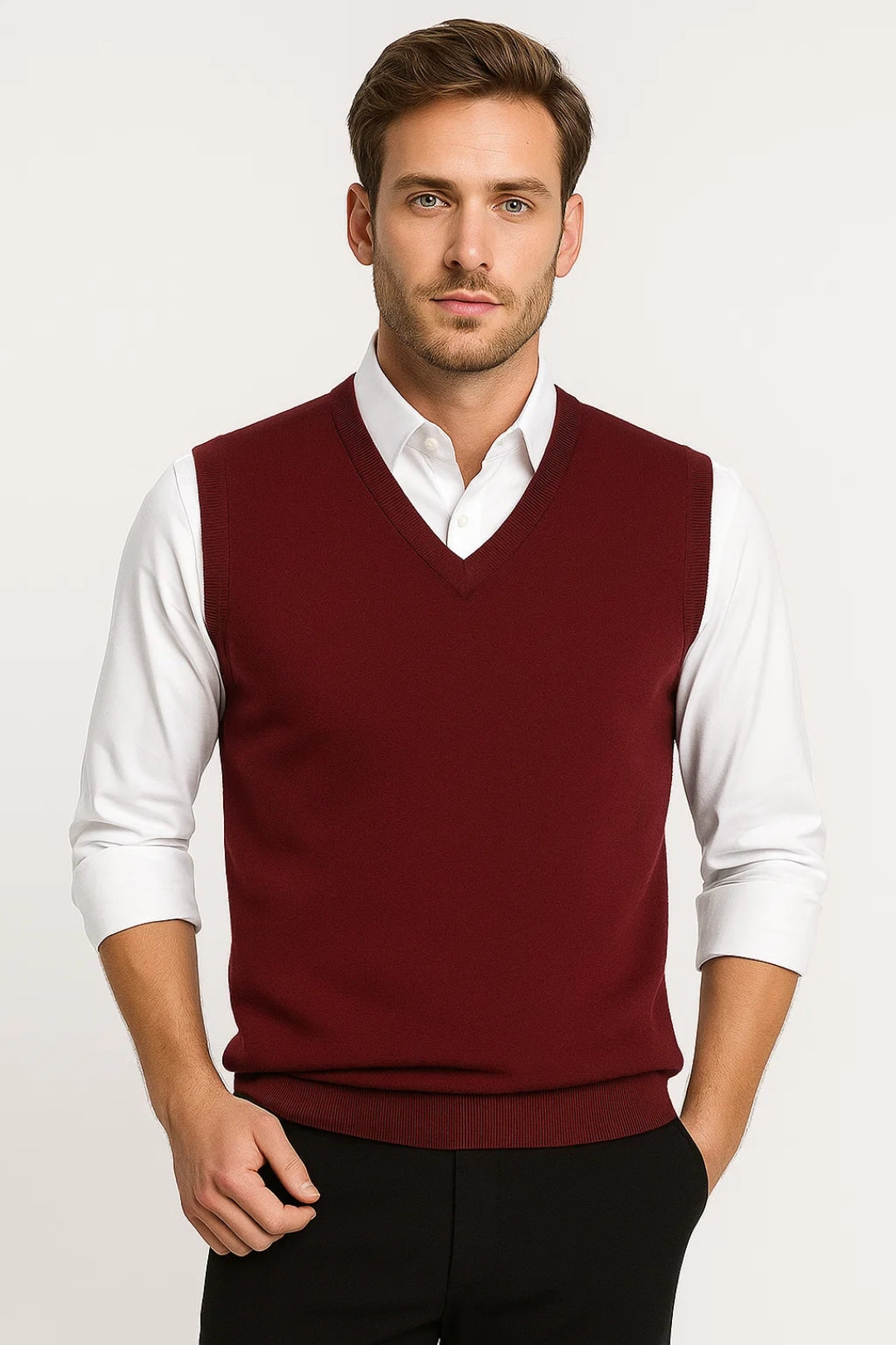 Milo Herren V-Pullover – Klassischer V-Ausschnitt für Stil und Komfort 2