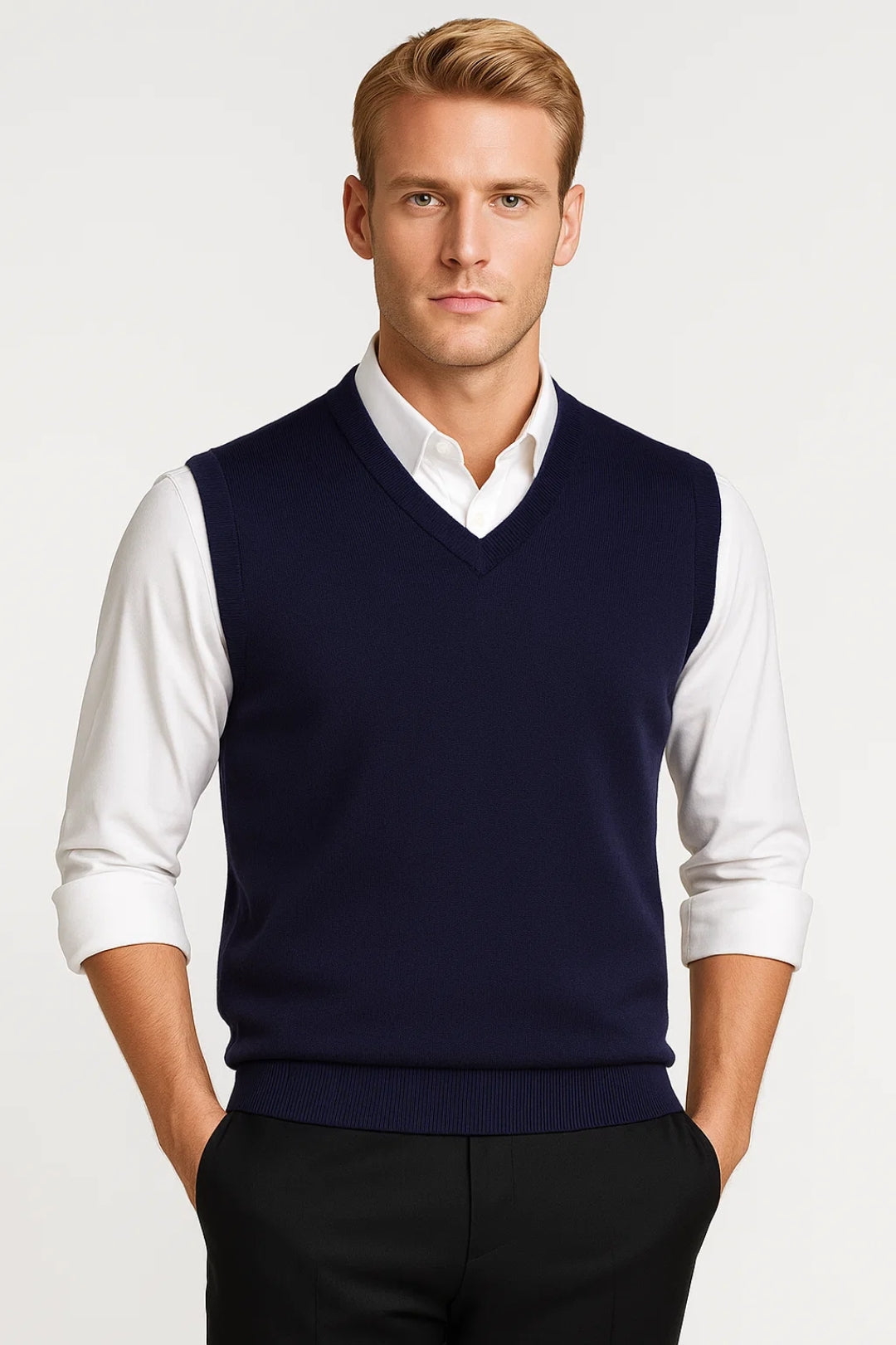 Milo Herren V-Pullover – Klassischer V-Ausschnitt für Stil und Komfort 3