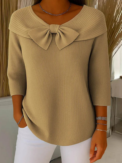 Mina Damenpullover – Elegantes Design mit Schleife für Stilbewusste 4