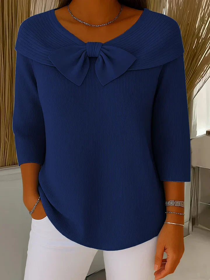 Mina Damenpullover – Elegantes Design mit Schleife für Stilbewusste 5