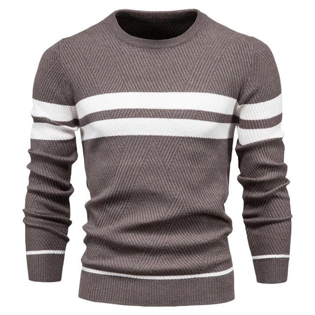 Brich | Gestreifter lässiger Pullover für Herren