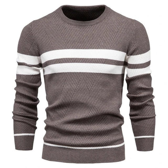 Brich | Gestreifter lässiger Pullover für Herren