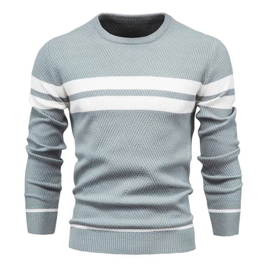 Brich | Gestreifter lässiger Pullover für Herren