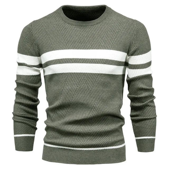 Brich | Gestreifter lässiger Pullover für Herren