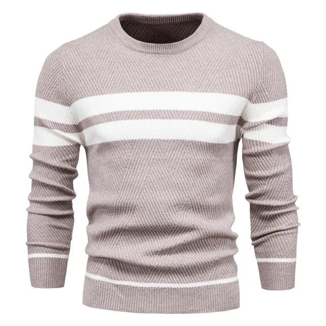 Brich | Gestreifter lässiger Pullover für Herren