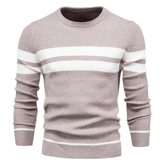 Brich | Gestreifter lässiger Pullover für Herren