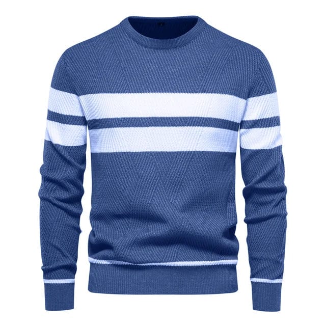 Brich | Gestreifter lässiger Pullover für Herren