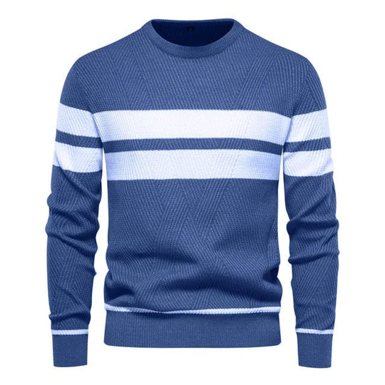 Brich | Gestreifter lässiger Pullover für Herren