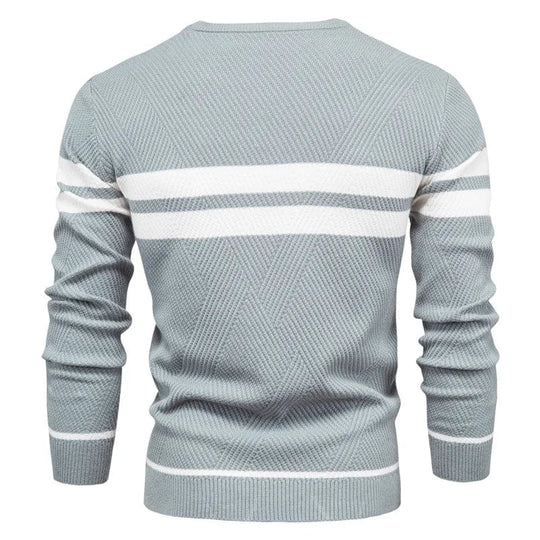 Brich | Gestreifter lässiger Pullover für Herren