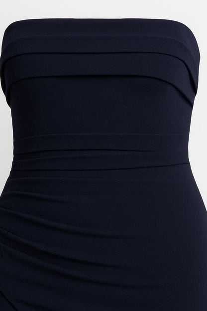 Nora Damen Maxikleid – Trägerloses Design mit Schlitz für Glamouröse Anlässe 4