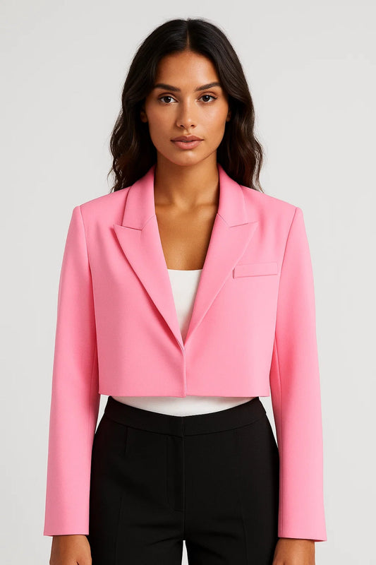 Nora Women's Cropped Blazer – Tailored Fit for Effortless Chic 0